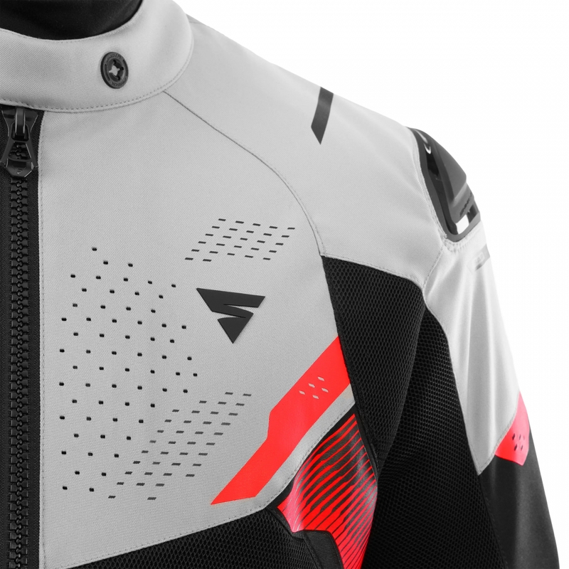 Kurtka motocyklowa Shima STX Air szaro-czerwona