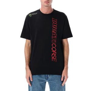 Koszulka Ducati Corse Monster Energy z logo w kolorze czarnym