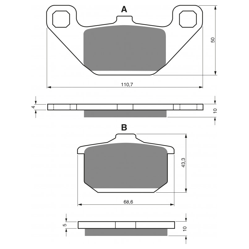 Brake pads GOLDFREN S3