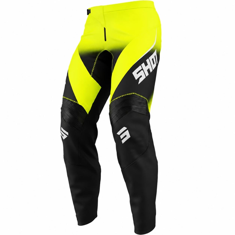 Spodnie motocrossowe Shot Draw Clash fluo żółte