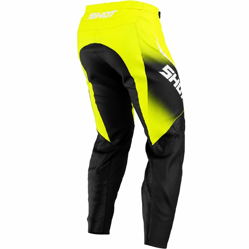 Spodnie motocrossowe Shot Draw Clash fluo żółte