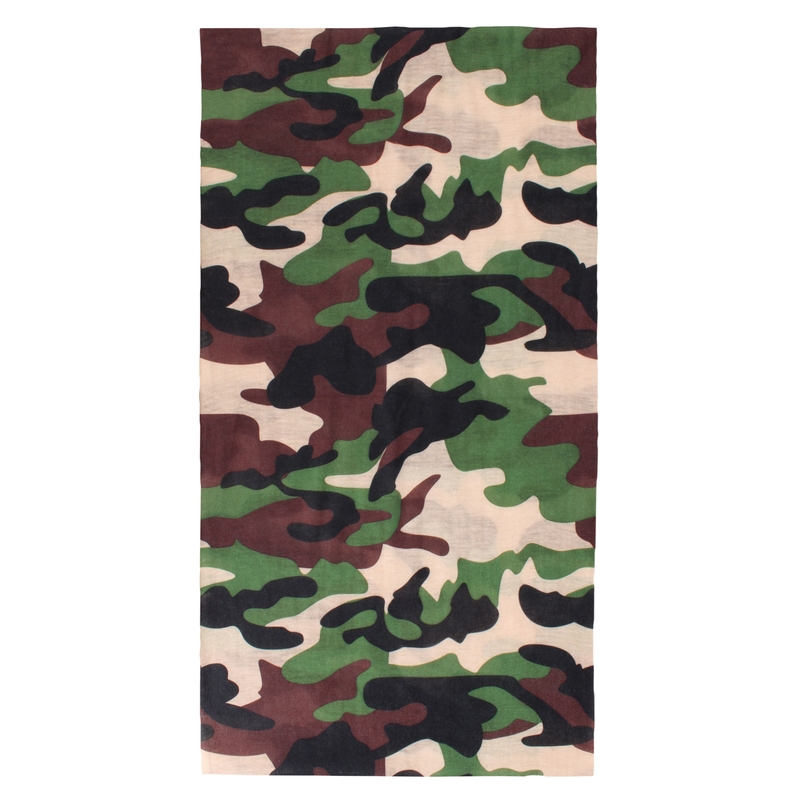 Chusta wielofunkcyjna na motocykl RSA Camo zielona