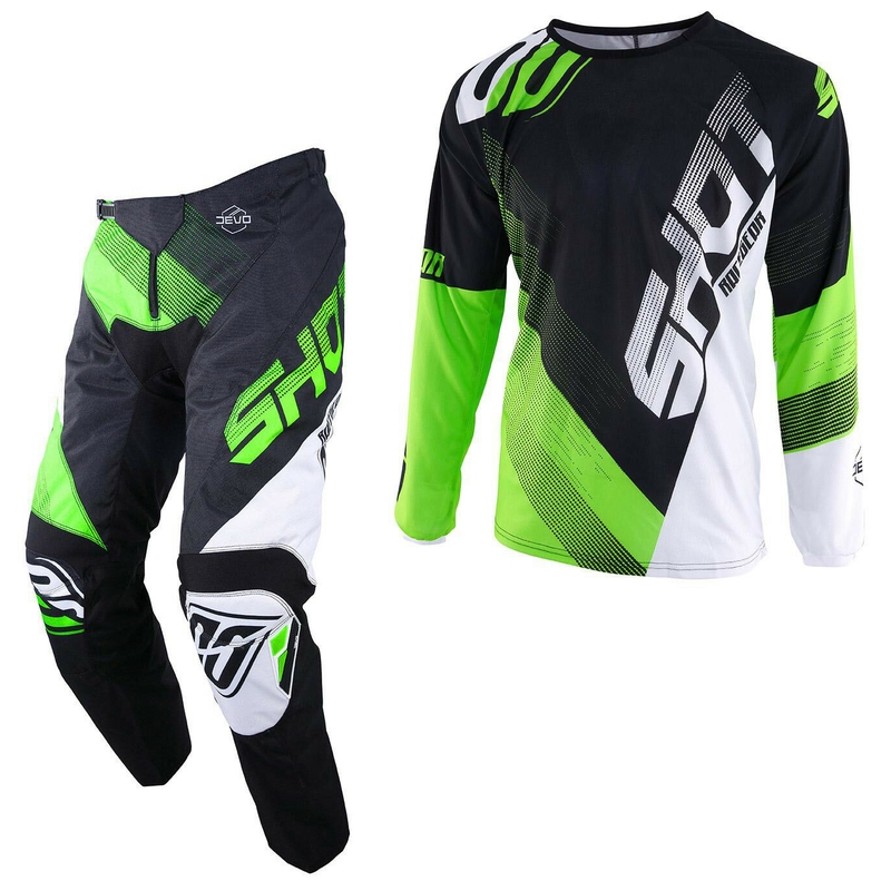 Komplet (bluza + spodnie) Shot DEVO Ultimate czarno-fluo zielony