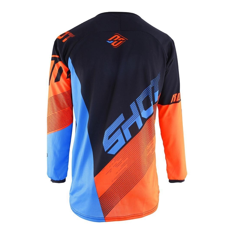 Komplet (bluza + spodnie) Shot DEVO Ultimate niebiesko-fluo pomarańczowy