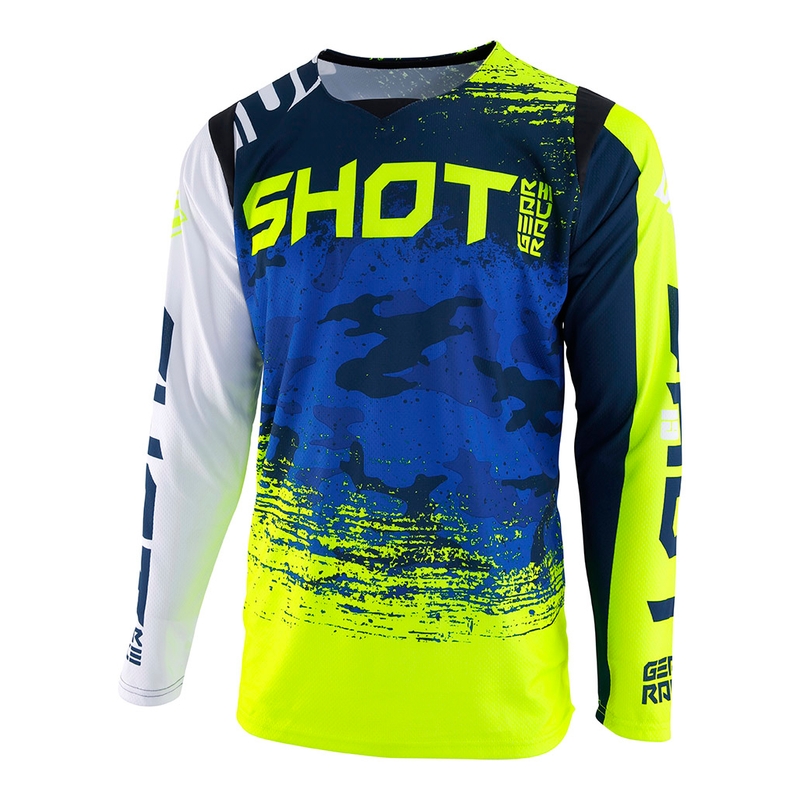 Komplet (bluza + spodnie) Shot CONTACT Counter niebiesko-fluo żółty