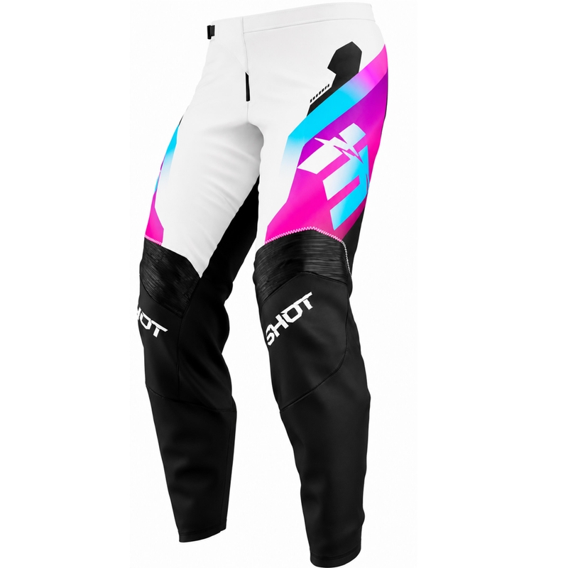 Spodnie motocrossowe dla dzieci Shot Draw Rocket w kolorze różowym