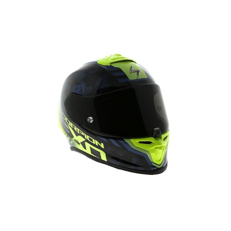 Integralny kask motocyklowy Scorpion EXO-R1 Air Ogi czarno-fluo żółty wyprzedaż