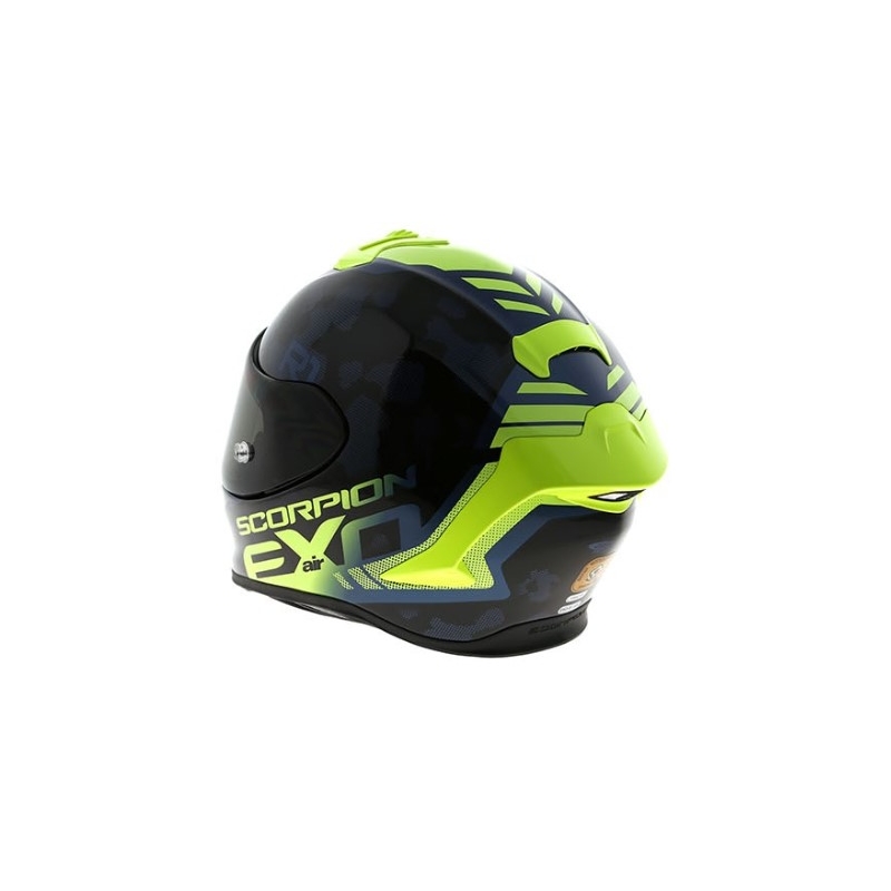 Integralny kask motocyklowy Scorpion EXO-R1 Air Ogi czarno-fluo żółty wyprzedaż