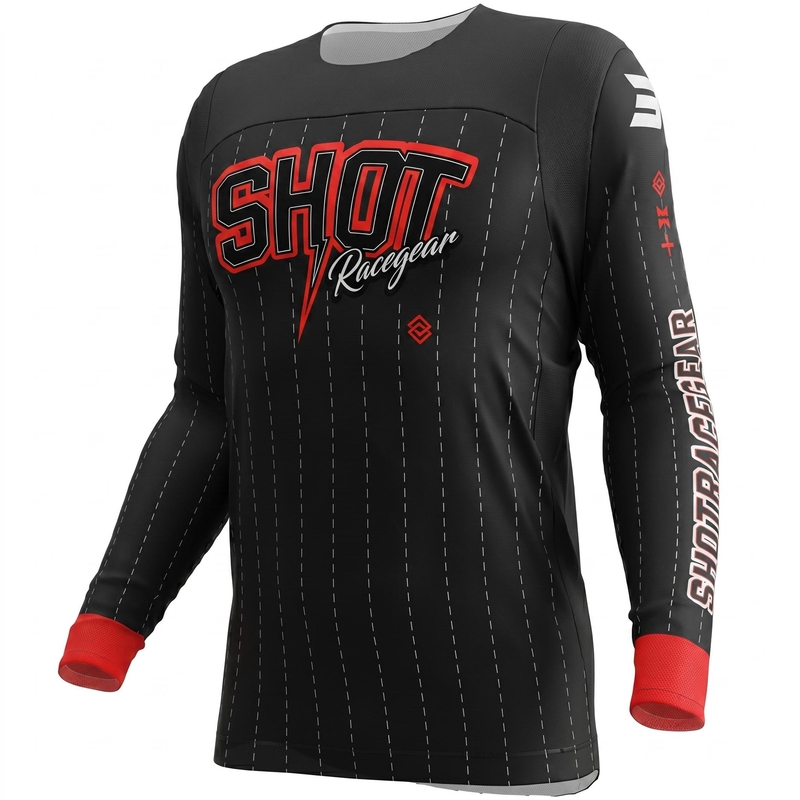 Koszulka motocrossowa Shot Contact Dawg w kolorze czarnym