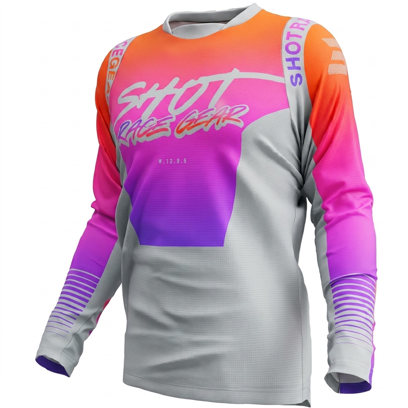 Koszulka motocrossowa Shot Devo Montana w kolorze fioletowym