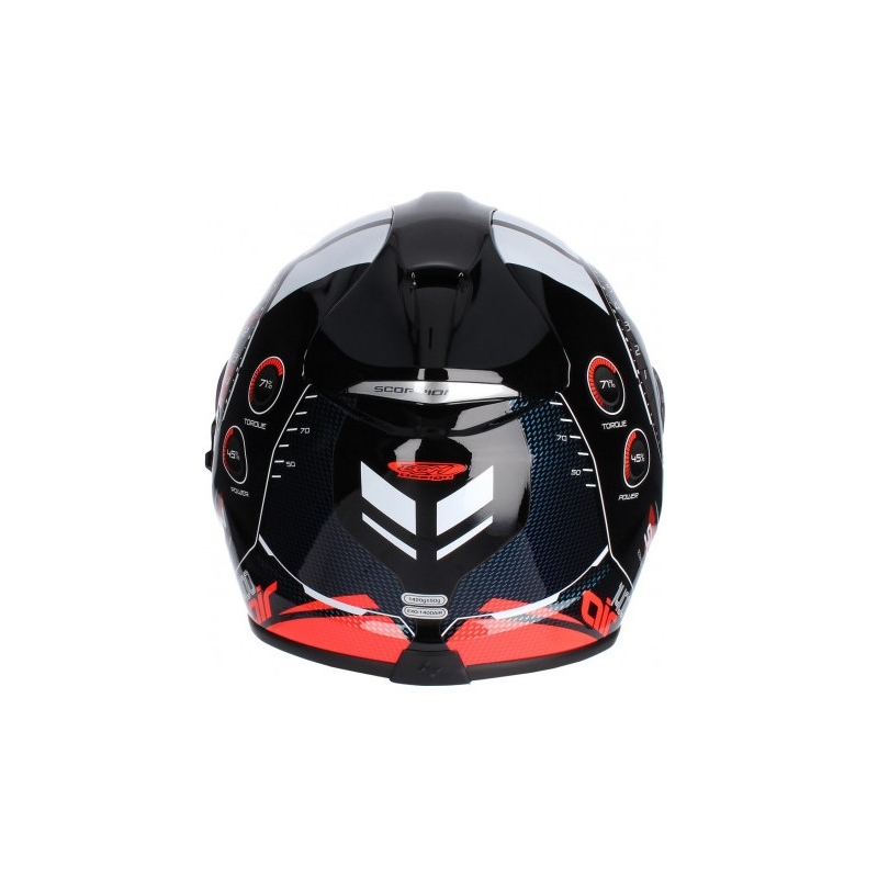 Integralny kask motocyklowy Scorpion EXO-1400 Air Torque czarno-czerwony
