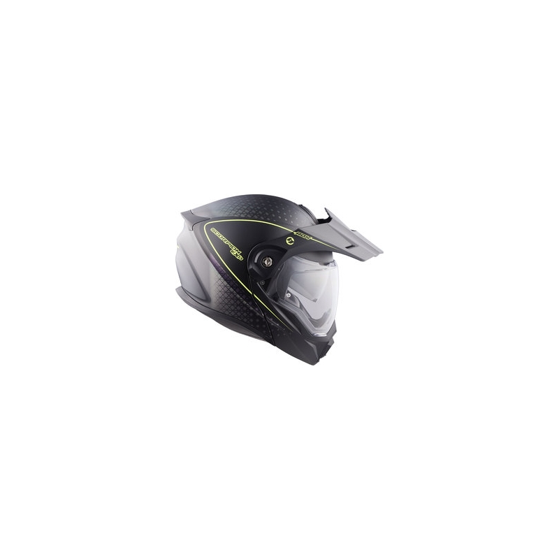 Szczękowy kask enduro Scorpion ADX-1 Horizon czarno-fluo żółty wyprzedaż