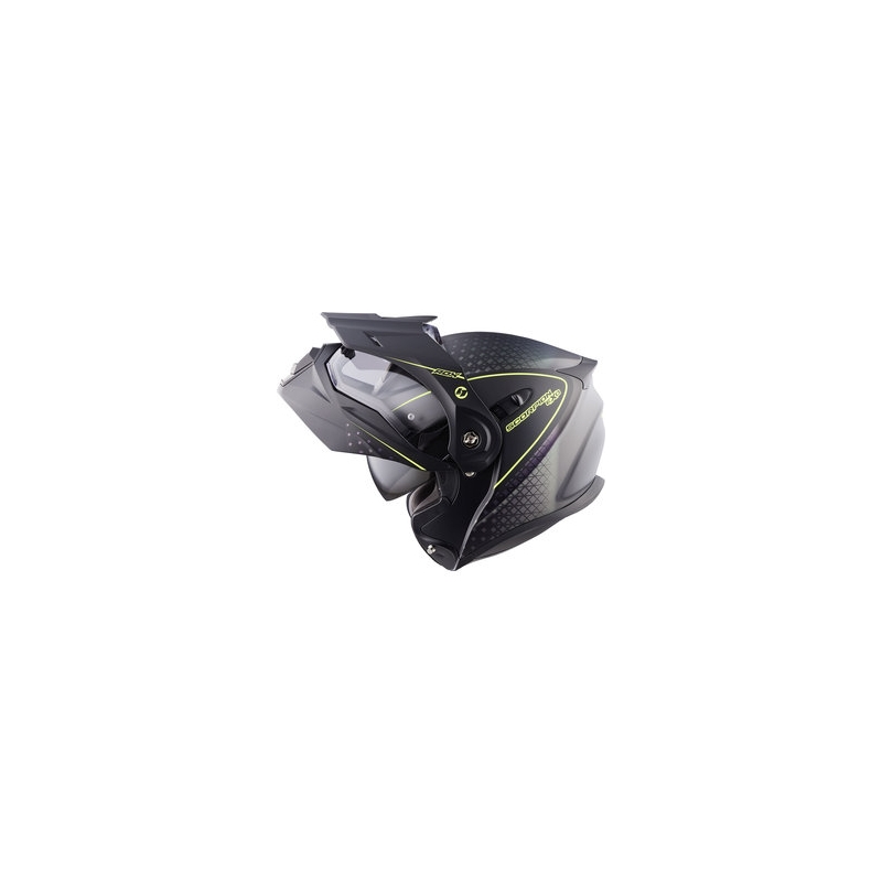 Szczękowy kask enduro Scorpion ADX-1 Horizon czarno-fluo żółty wyprzedaż