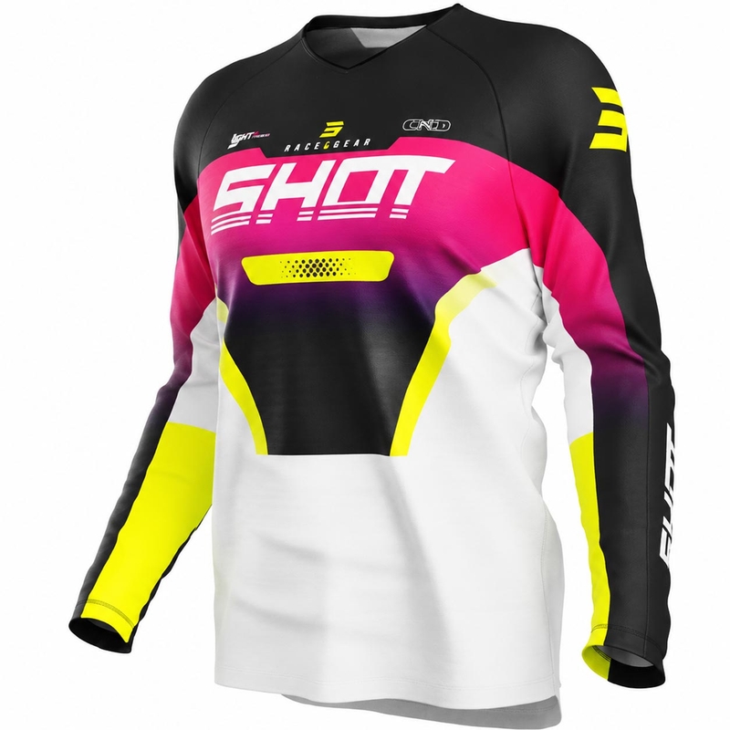Koszulka motocrossowa Shot Draw Struck dla dzieci w kolorze różowym