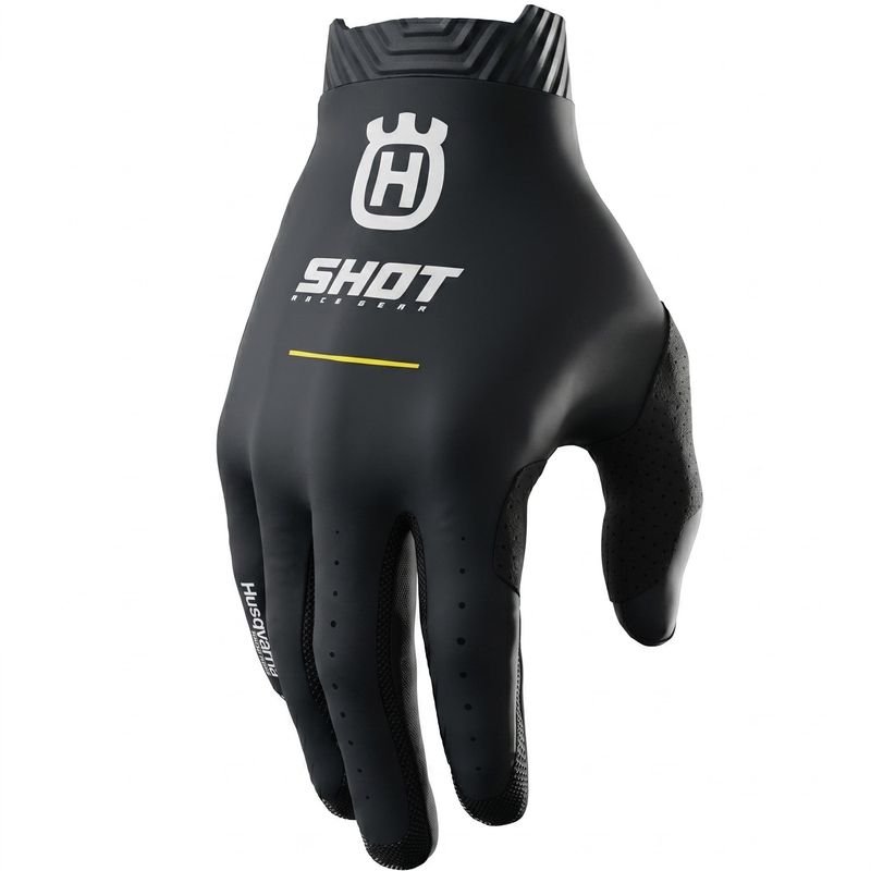Rękawiczki motocrossowe Shot Lite HVA 27 w kolorze czarnym