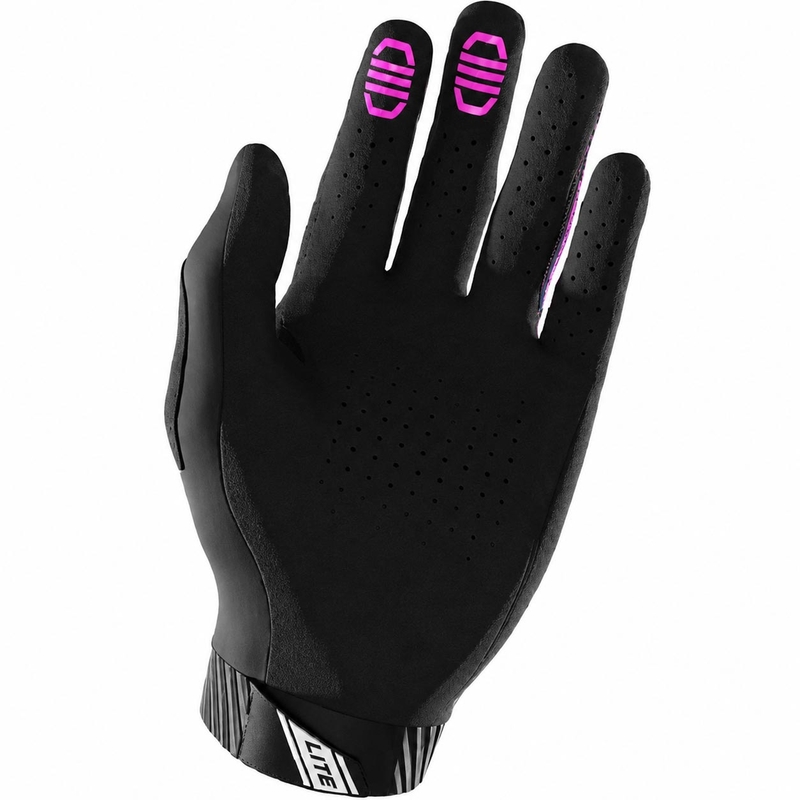 Rękawice motocrossowe Shot Lite Skin niebiesko-różowe