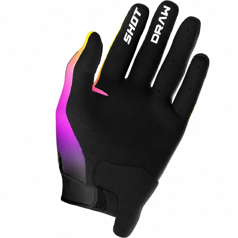 Rękawice motocrossowe Shot Draw Shade różowo-fluo-żółte