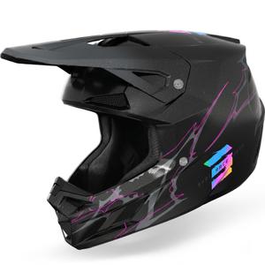 Kask motocrossowy Shot Speed Rac perłowo-czarny