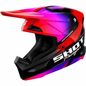 Kask motocrossowy Shot Furious Stream Kids Glossy Red