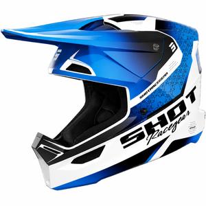 Kask motocrossowy dla dzieci Shot Furious Stream Glossy Blue