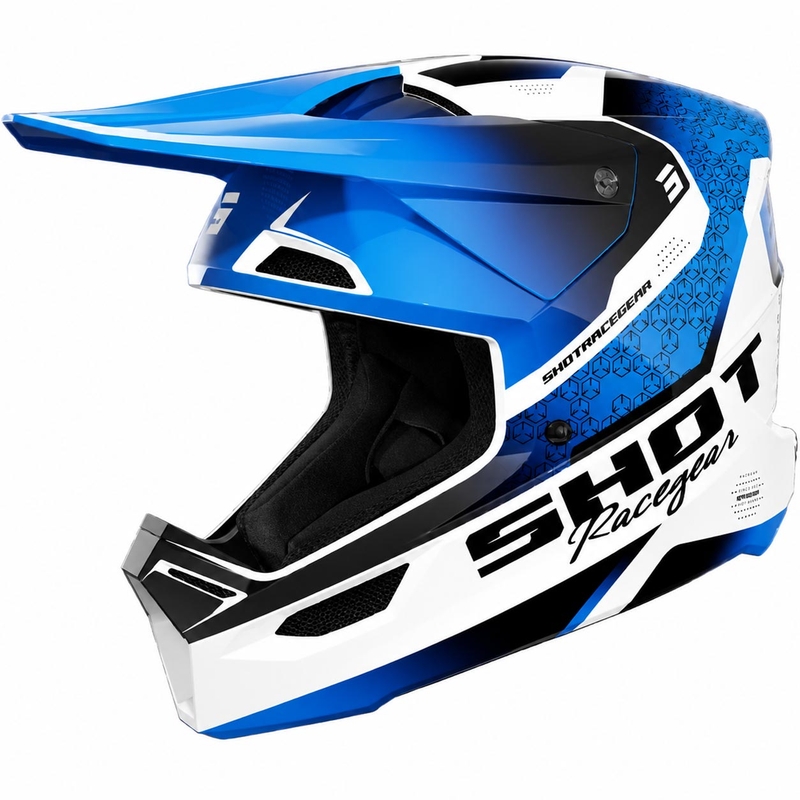 Kask motocrossowy dla dzieci Shot Furious Stream Glossy Blue