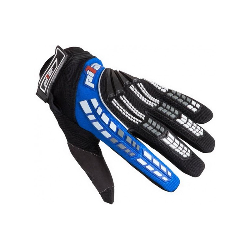 Motocrossowe rękawice Pilot czarno/niebieskie