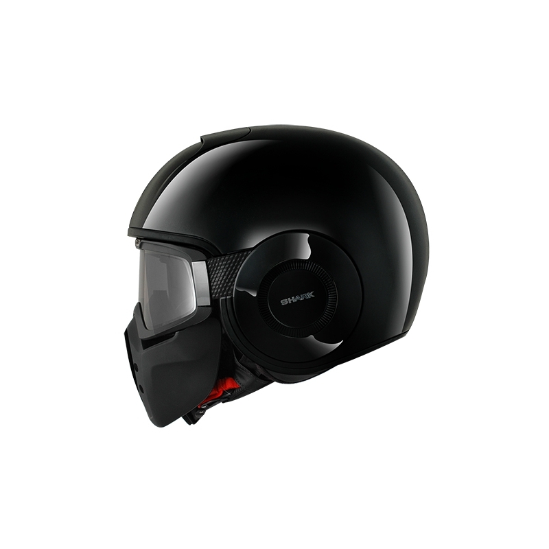 Otwarty kask motocyklowy SHARK DRAK Blank czarny połysk