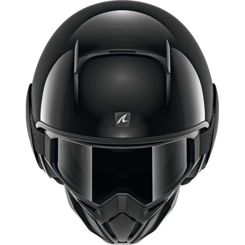 Otwarty kask motocyklowy SHARK DRAK Blank czarny połysk