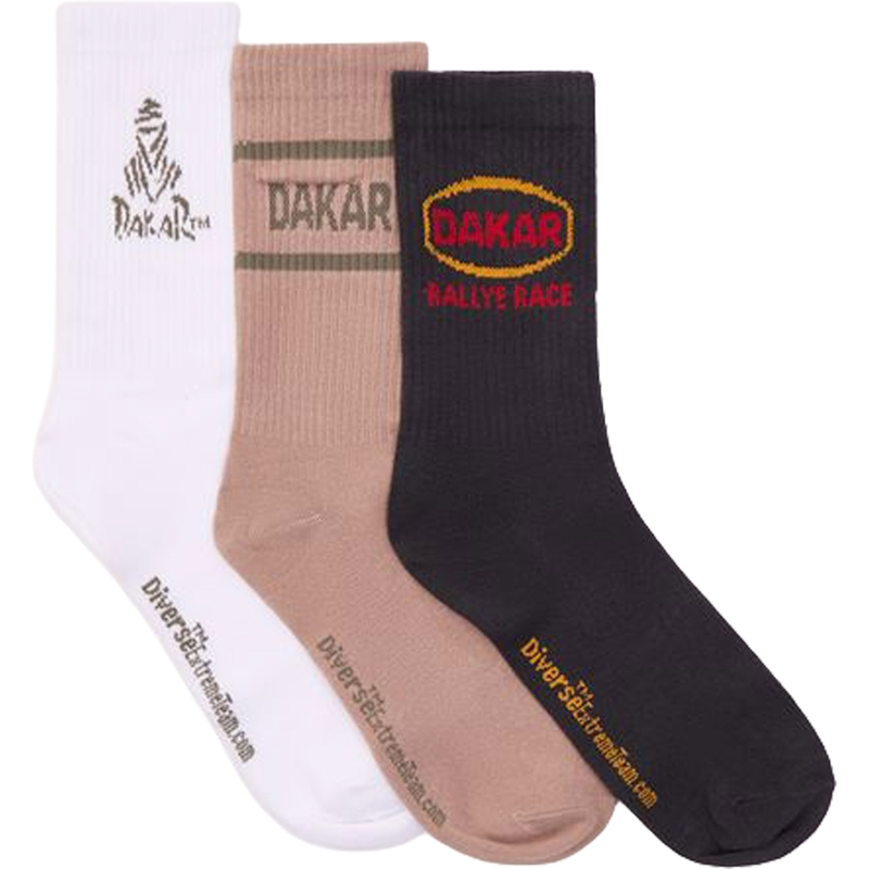 Zestaw skarpetek DAKAR Athlan 3Pack II szaro-biały