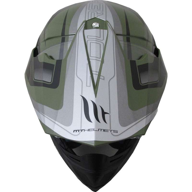 Enduro kask MT Synchrony Duosport SV Tourer zielono-czarno matowy