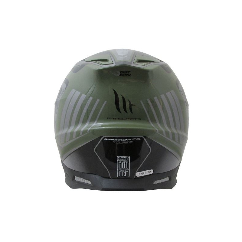 Enduro kask MT Synchrony Duosport SV Tourer zielono-czarno matowy
