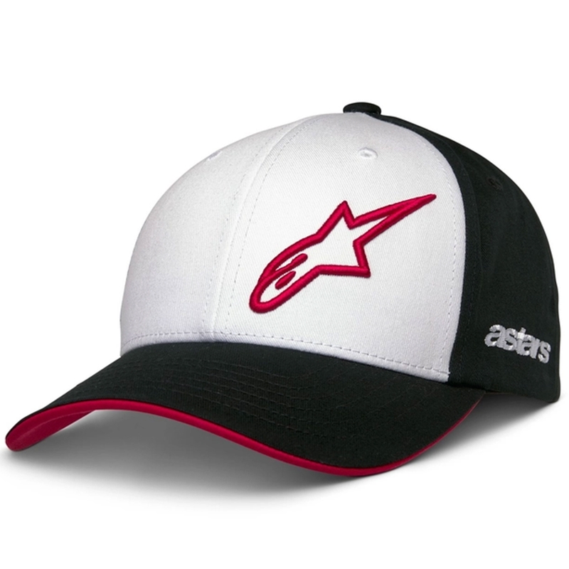 Czapka Alpinestars Sessionized Snapback w kolorze biało-czarno-czerwonym