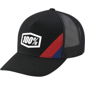 Czapka z daszkiem typu Trucker 100% Cornestone X-Fit w kolorze czarnym