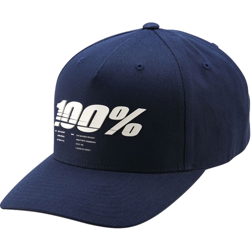 Czapka z daszkiem 100% Staunch Snapback w kolorze niebieskim