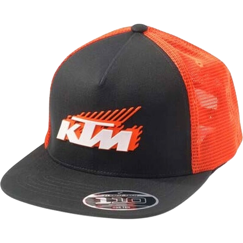 Czapka KTM MX Trucker czarno-pomarańczowa