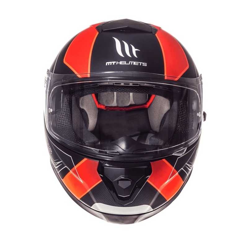 Integralny kask motocyklowy MT Thunder 3 SV Trace czarny matowy-fluo pomarańczowy wyprzedaż