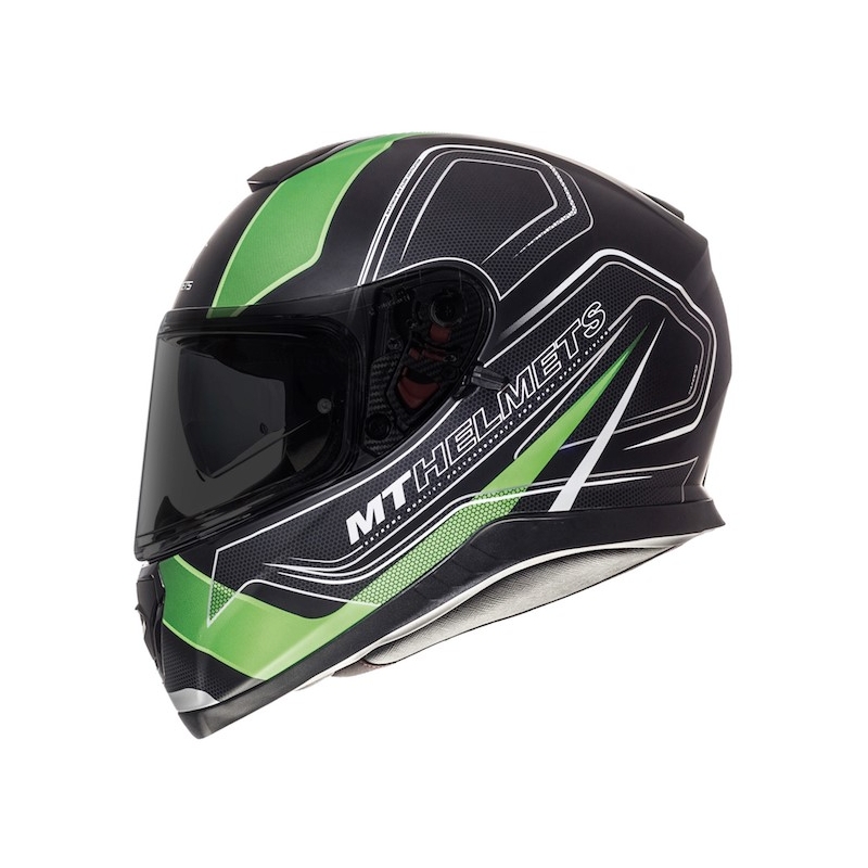 Integralny kask motocyklowy MT Thunder 3 SV Trace czarny matowy-fluo zielony wyprzedaż