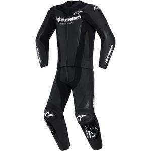 Dwuczęściowy skórzany kombinezon Alpinestars GP Force V2 czarno-biały
