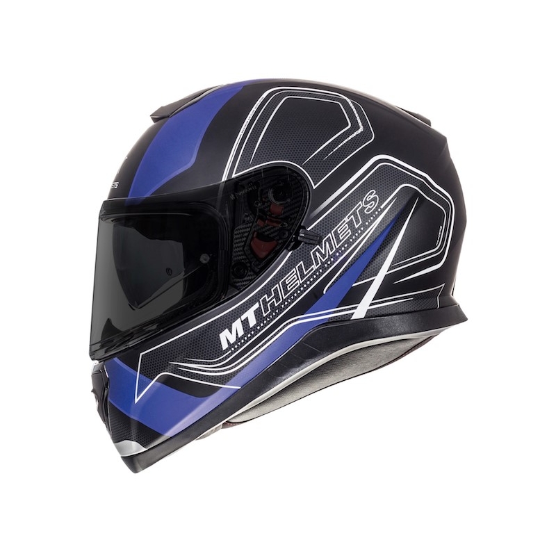 Integralny kask motocyklowy MT Thunder 3 SV Trace czarny matowy-niebieski