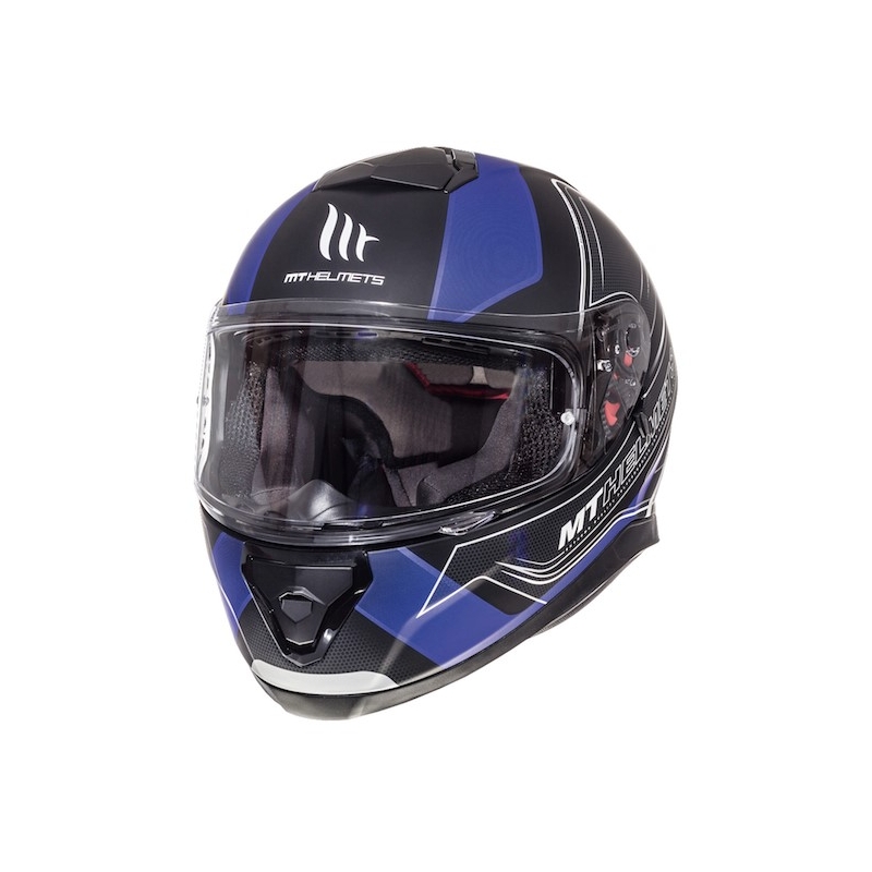 Integralny kask motocyklowy MT Thunder 3 SV Trace czarny matowy-niebieski