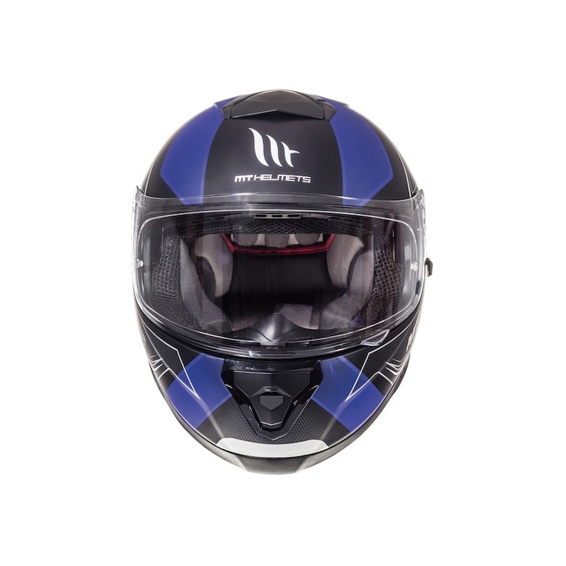 Integralny kask motocyklowy MT Thunder 3 SV Trace czarny matowy-niebieski
