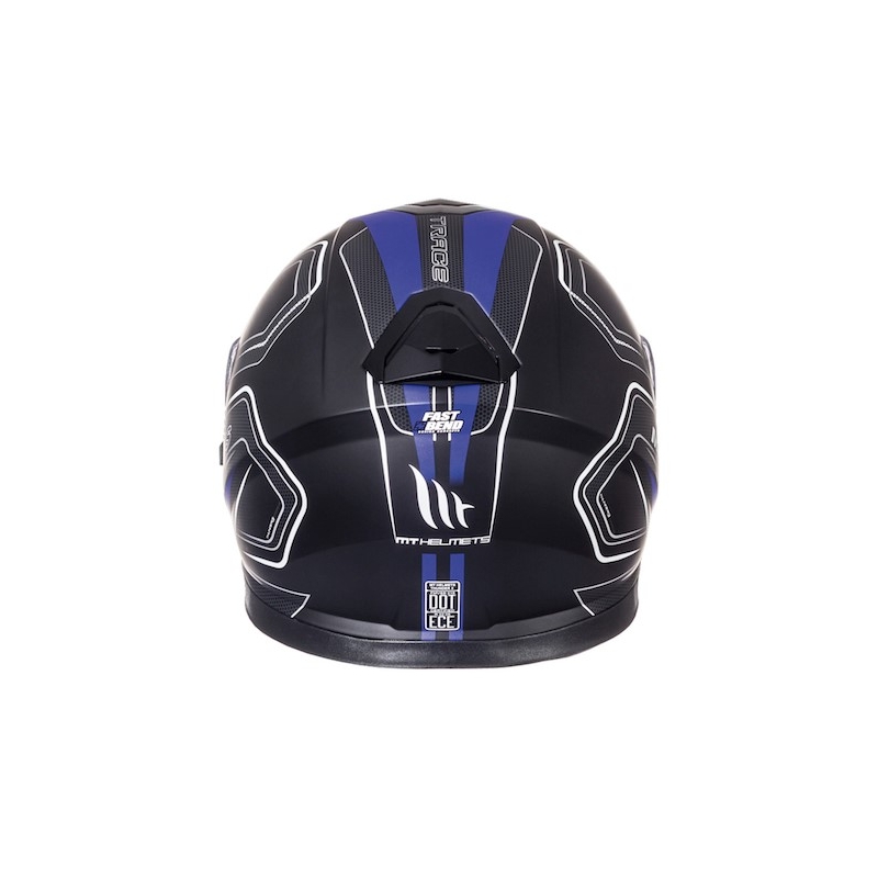 Integralny kask motocyklowy MT Thunder 3 SV Trace czarny matowy-niebieski