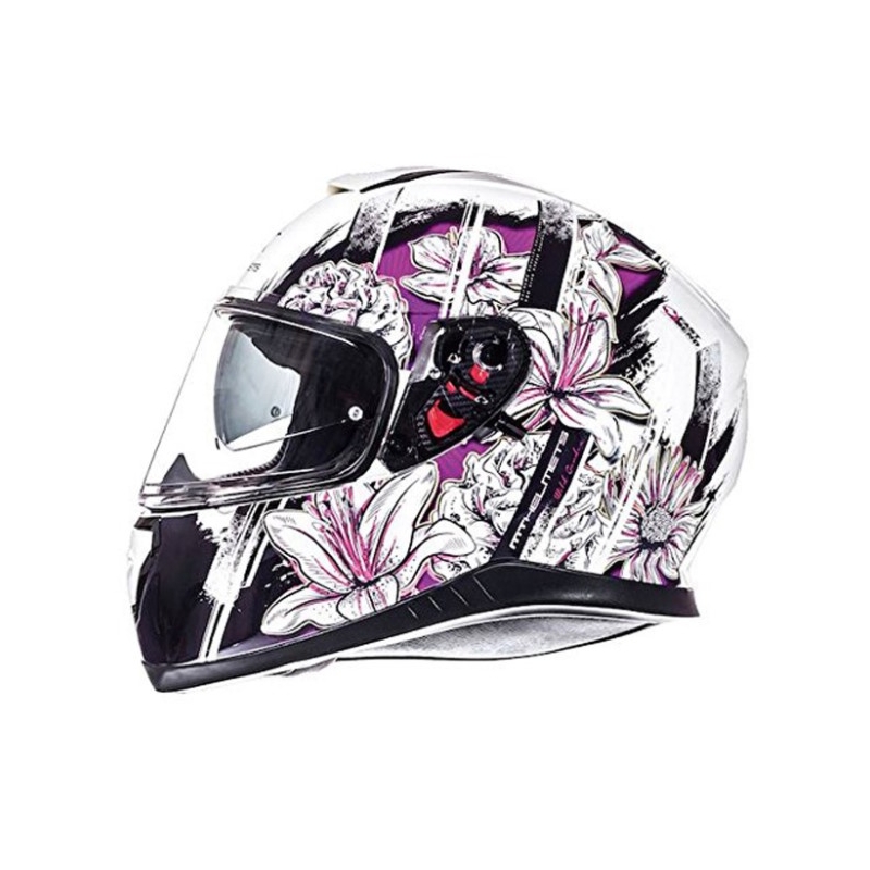 Integralny kask motocyklowy MT Thunder 3 SV Wild Garden biało-fioletowy