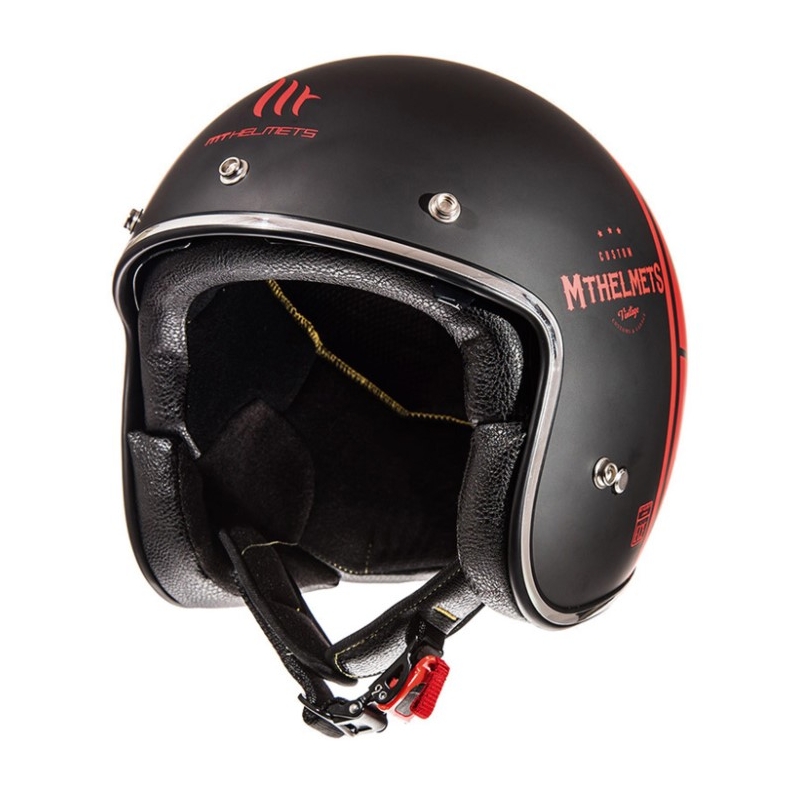 Otwarty kask motocyklowy MT LeMans SV Divenire czerwony matowy wyprzedaż