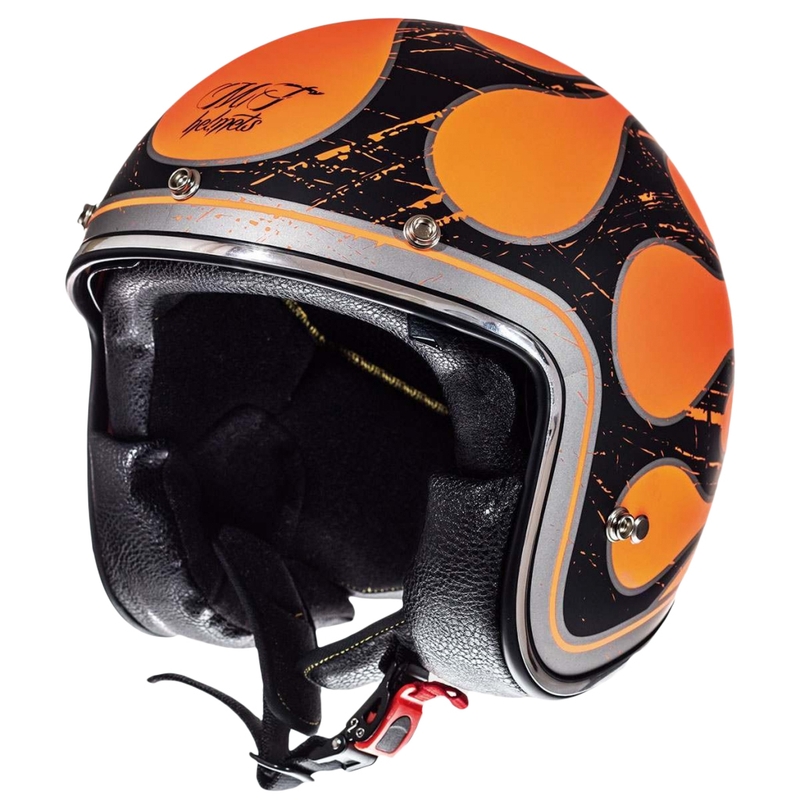 Otwarty kask motocyklowy MT LeMans SV Flaming fluo pomarańczowy wyprzedaż