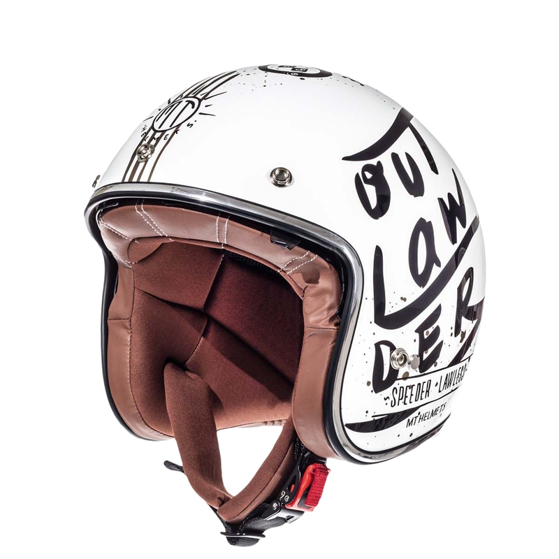 Otwarty kask motocyklowy MT LeMans SV Outlander biały wyprzedaż