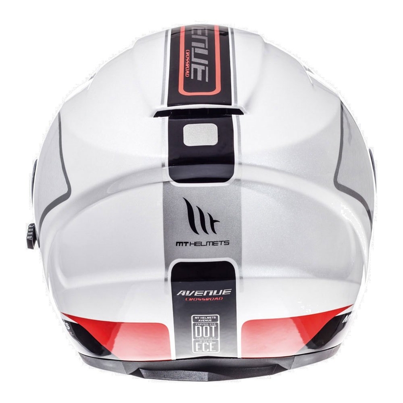 Otwarty kask motocyklowy MT Avenue SV Crossroad biało-czerwony