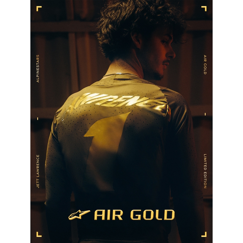 Buty motocyklowe Alpinestars TECH 10 Limited Edition AIR GOLD w kolorze brązowo-złotym