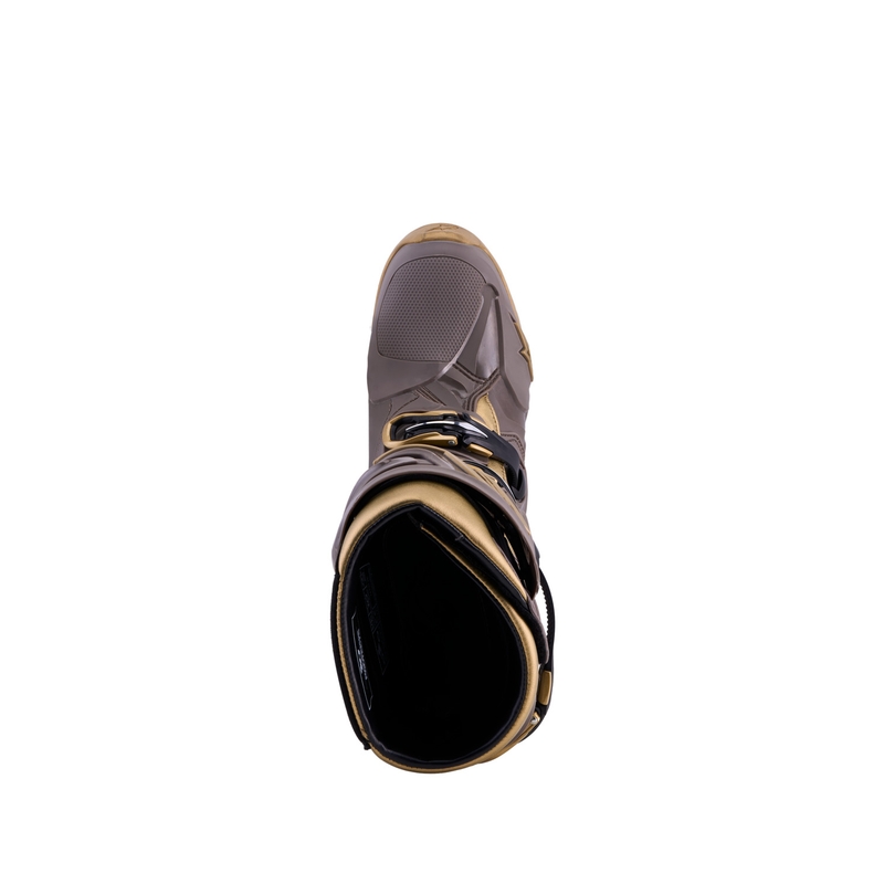 Buty motocyklowe Alpinestars TECH 10 Limited Edition AIR GOLD w kolorze brązowo-złotym