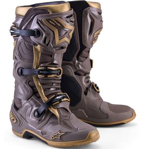 Buty motocyklowe Alpinestars TECH 10 Limited Edition AIR GOLD w kolorze brązowo-złotym